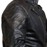 Indian Skull Biker Leather Jacket