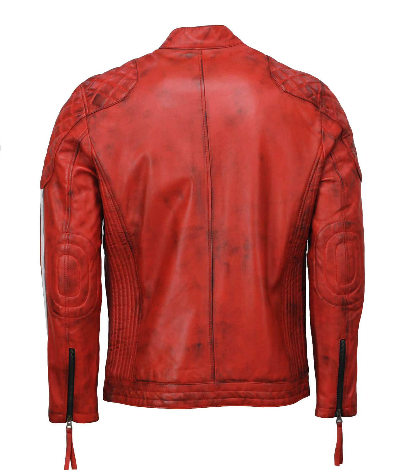 Men’s Red Motorcycle Leather Jacket
