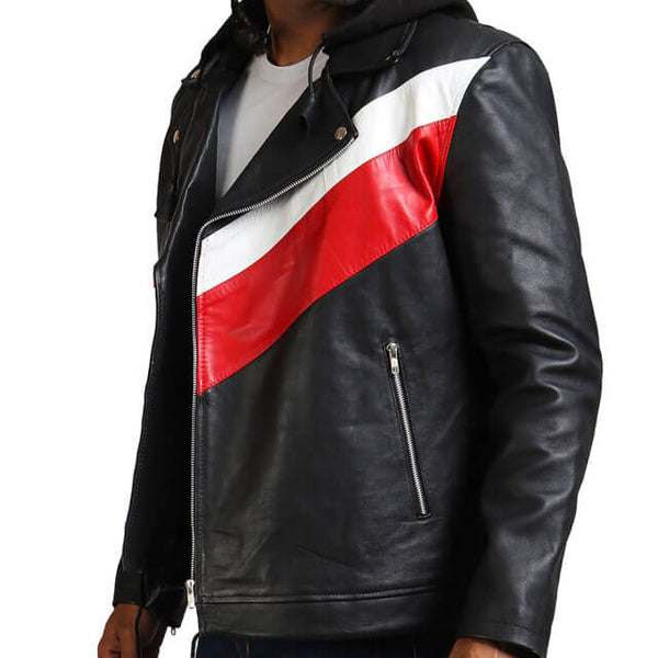 13 Reasons Why Zach Dempsey Striped Hooded Jacket