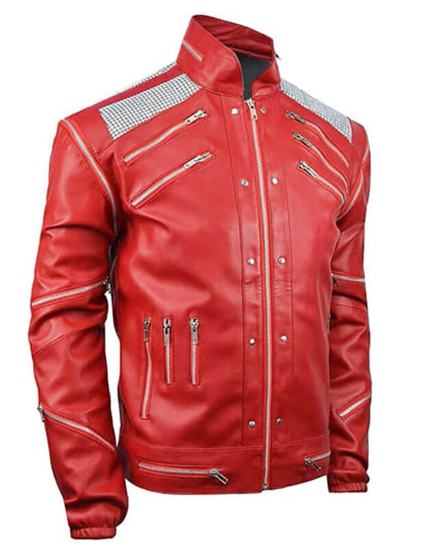 Michael Jackson Beat It Red Leather Jacket