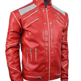 Michael Jackson Beat It Red Leather Jacket