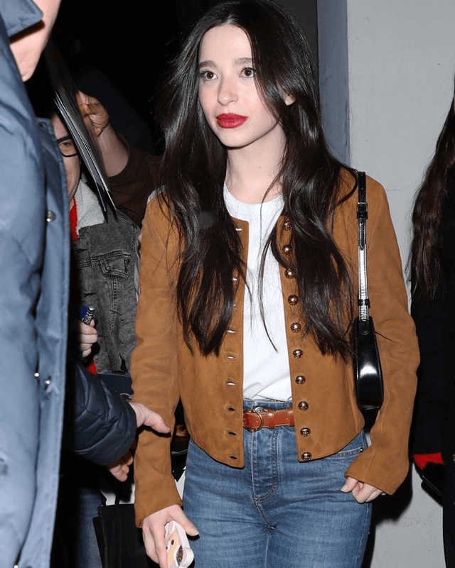 Mikey Madison Suede Jacket