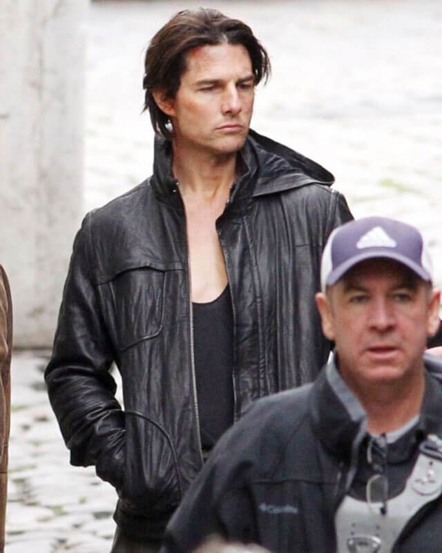MI Ghost Protocol Tom Cruise Leather Jacket