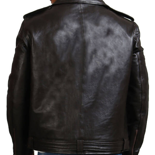 Classic Motorcycle Black Leather Jacket