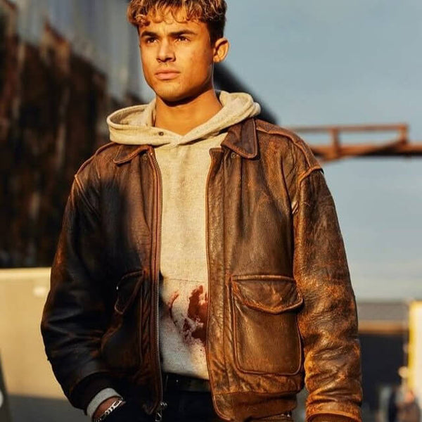 My Fault: London Nick Distressed Leather Jacket