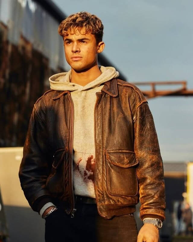 My Fault: London Nick Distressed Leather Jacket