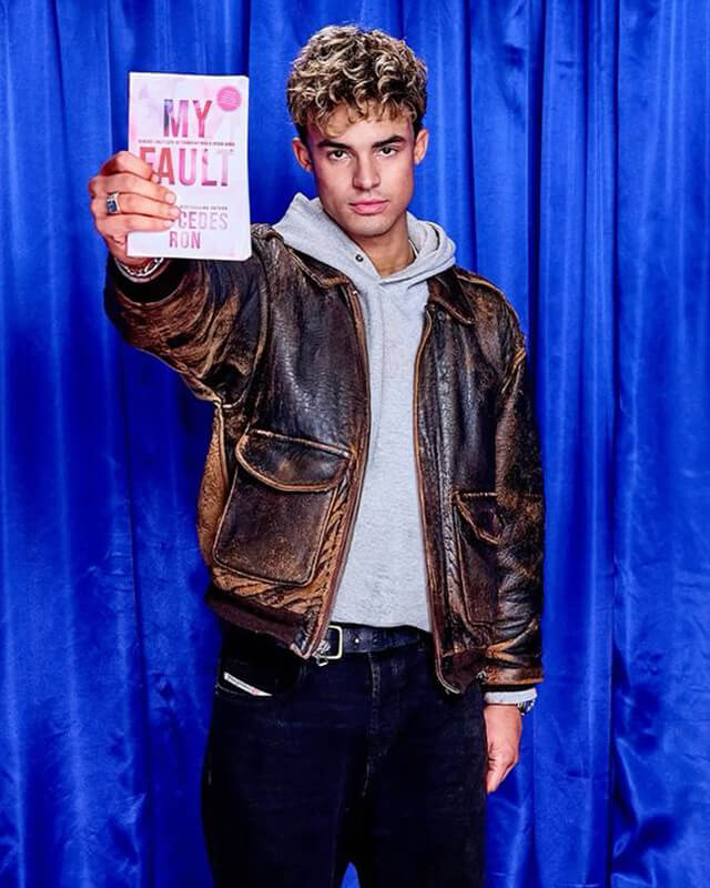 My Fault: London Nick Distressed Leather Jacket