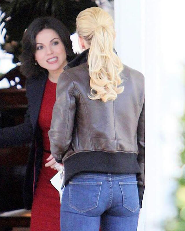 Once Upon a Time Emma Swan Bomber Leather Jacket