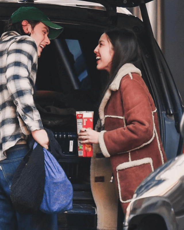 Olivia Rodrigo Brown Shearling Coat