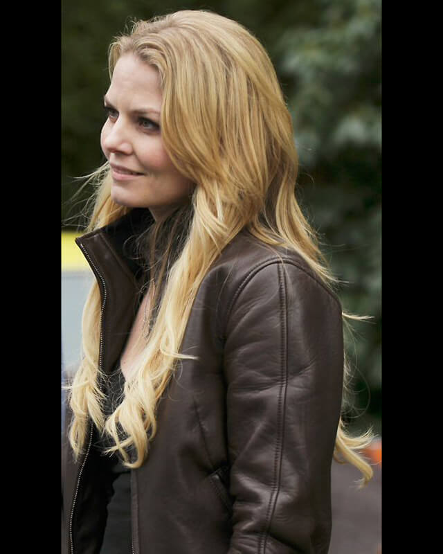 Once Upon a Time Emma Swan Bomber Leather Jacket