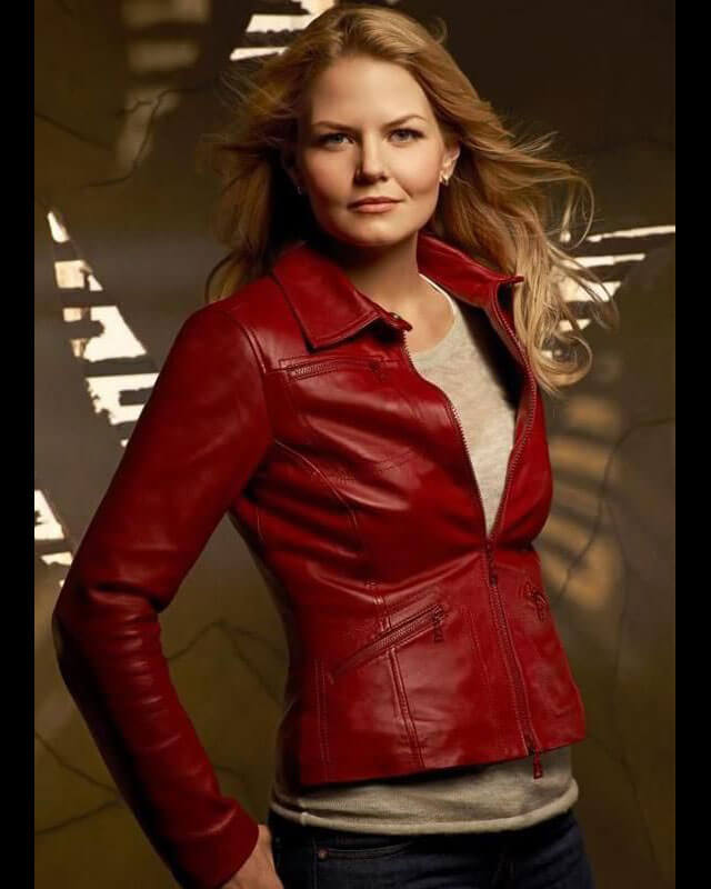 Once Upon a Time Emma Swan Red Leather Jacket