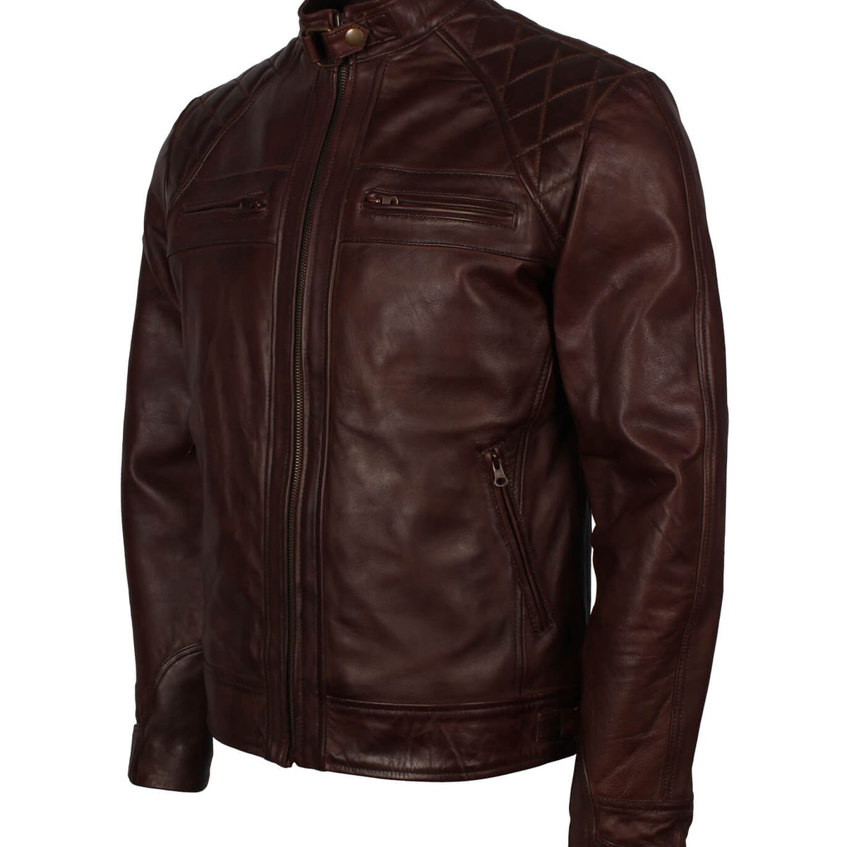 Dark Brown Motorcycle Leather Jacket