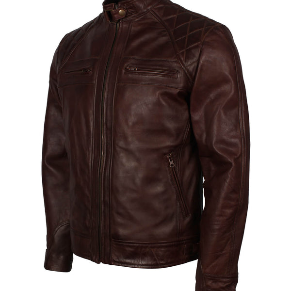Dark Brown Motorcycle Leather Jacket