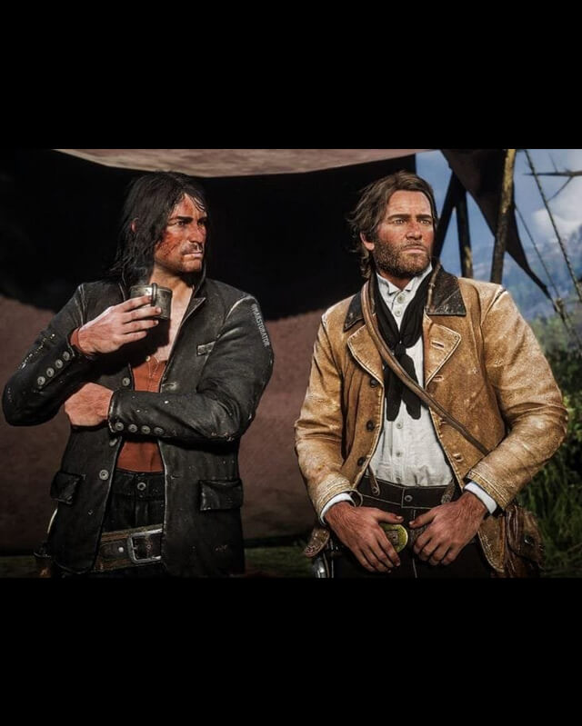 RDR Arthur Morgan Brown Leather Coat