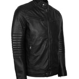 Skull With Wings Road Rebel Leather Biker Jacket