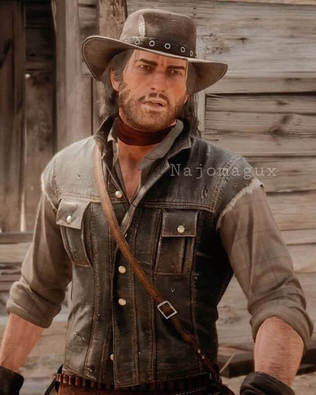 John Marston Dark Brown Vest RDR 2