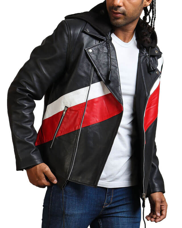 13 Reasons Why Zach Dempsey Striped Hooded Jacket