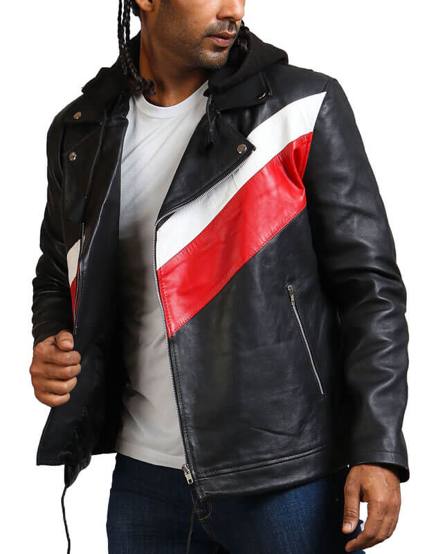 13 Reasons Why Zach Dempsey Striped Hooded Jacket