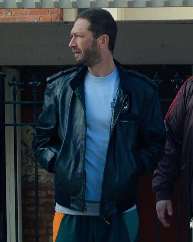 The Bear Richie Bomber Leather Jacket