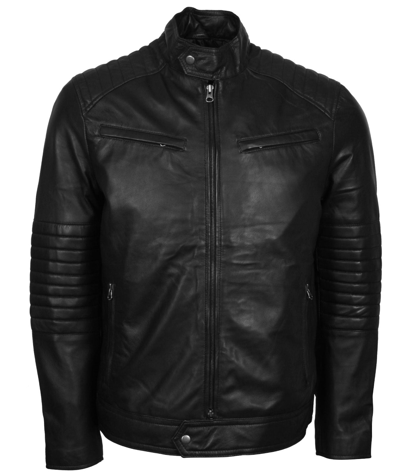 Skull With Wings Road Rebel Leather Biker Jacket