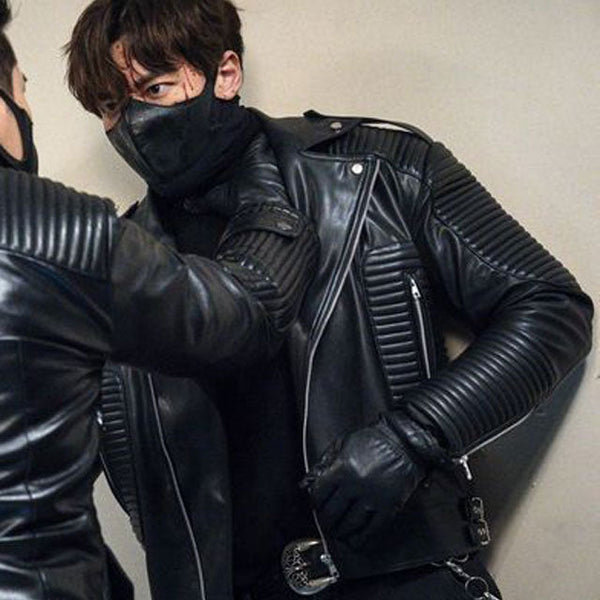 Choi Jin-Hyuk Rugal Black Leather Jacket