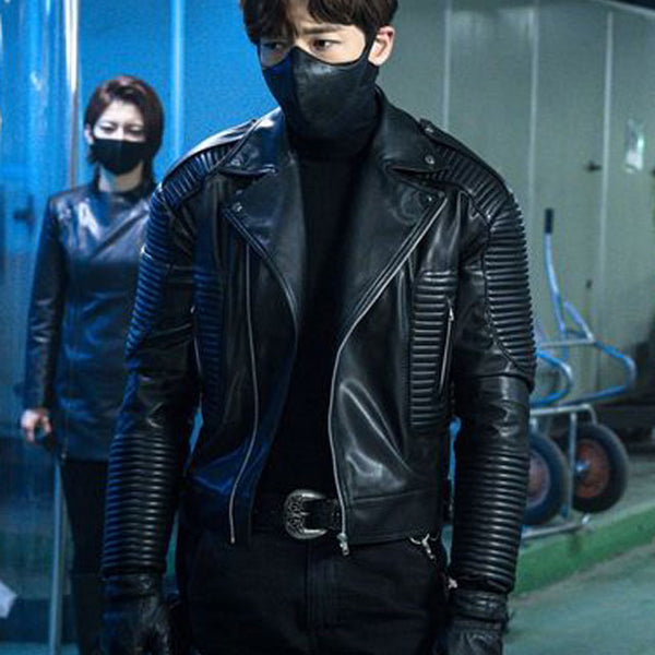 Choi Jin-Hyuk Rugal Black Leather Jacket