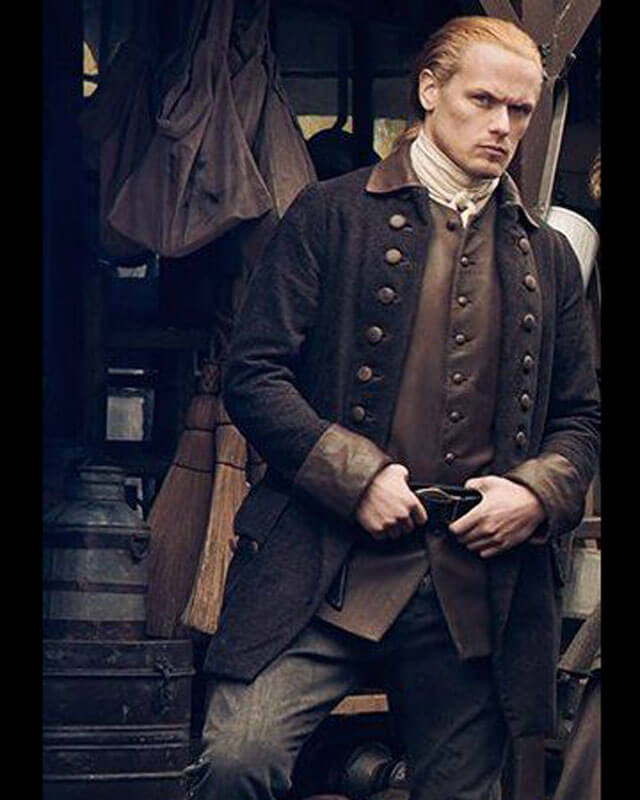 Outlander S07 Jamie Fraser Black Coat