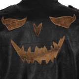 Men's Killing Joke Genuine Leather Jacket with Hood
