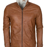 Men’s Brown Sheepskin Shearling Leather Jacket