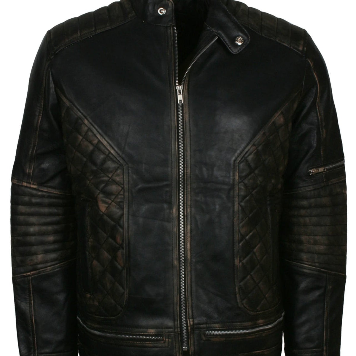 Skull Leather Jacket New Look Biker Jacket Mens