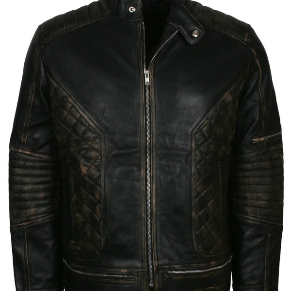 Skull Leather Jacket New Look Biker Jacket Mens