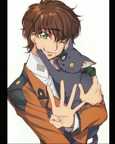 Code Geass Suzaku Kururugi Brown jacket