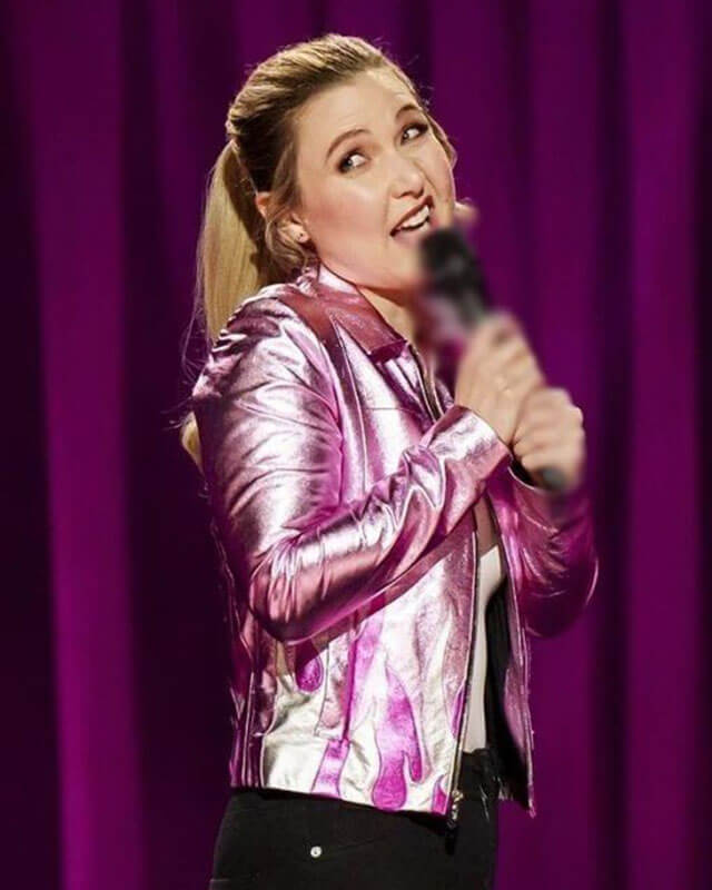 Taylor Tomlinson Metallic Pink Jacket