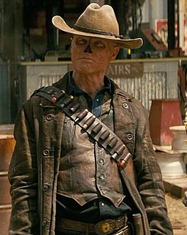 Fallout The Ghoul Brown Leather Vest