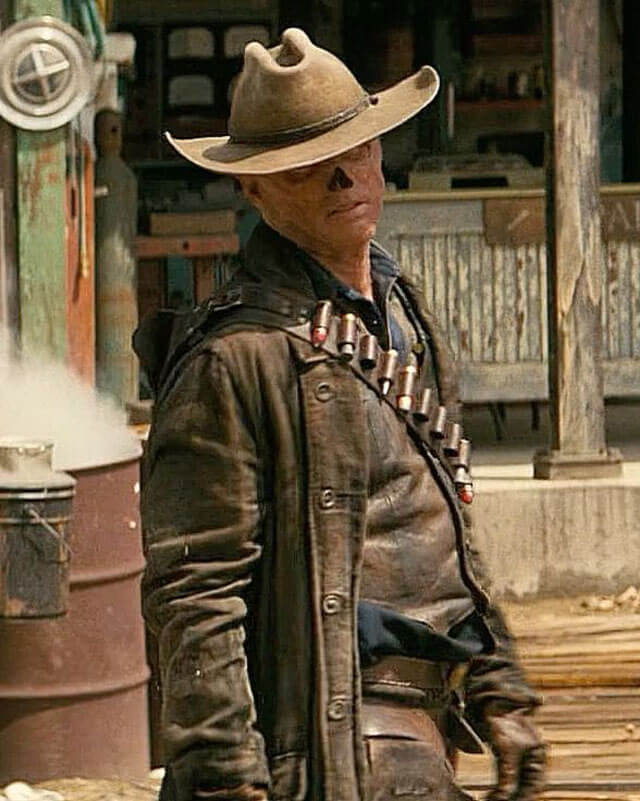 Fallout The Ghoul Brown Leather Vest