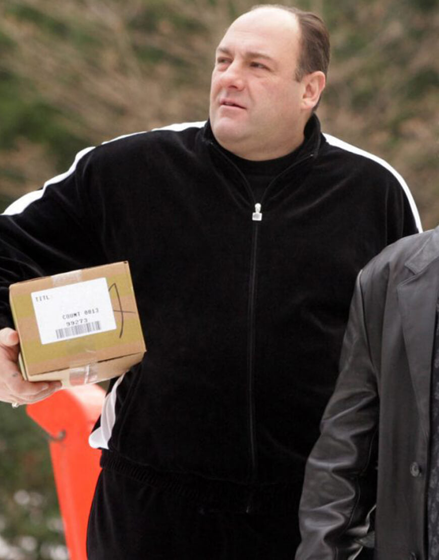 Tony Soprano Black Tracksuit Jacket
