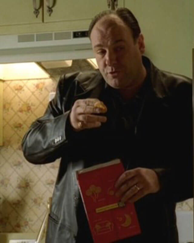 Tony Soprano Black Leather Blazer