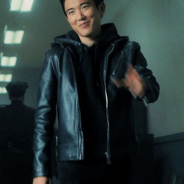 The Umbrella Academy Ben Hargreeves Hooded Leather Jacket