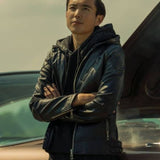 The Umbrella Academy Ben Hargreeves Hooded Leather Jacket