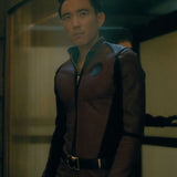 Sparrow Academy Ben Hargreeves Red Leather Jacket S03