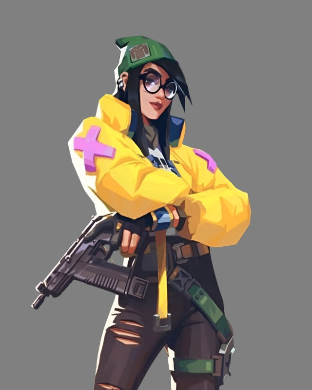 Valorant Killjoy Yellow Leather Jacket