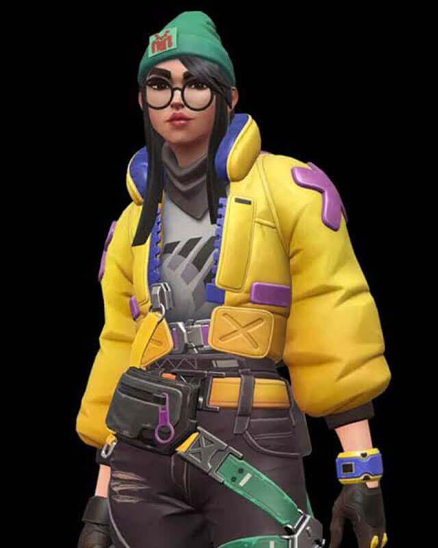 Valorant Killjoy Yellow Leather Jacket