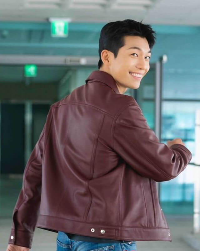 Wi Ha-joon Bad and Crazy Trucker Leather Jacket