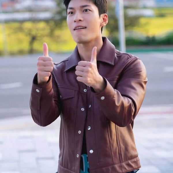 Wi Ha-joon Bad and Crazy Trucker Leather Jacket