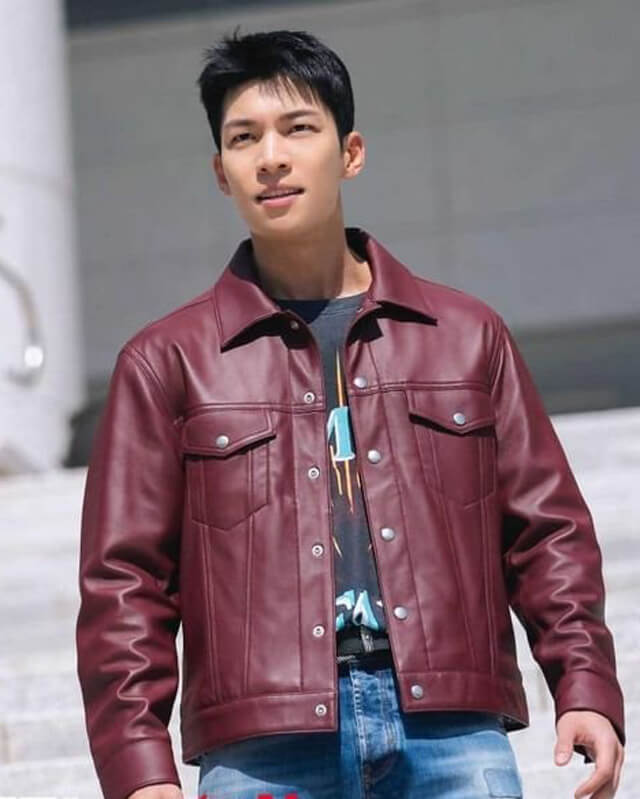 Wi Ha-joon Bad and Crazy Trucker Leather Jacket