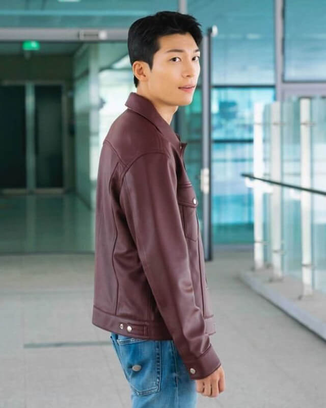 Wi Ha-joon Bad and Crazy Trucker Leather Jacket