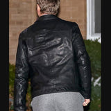 Brad Pitt Wolves Black Leather Jacket