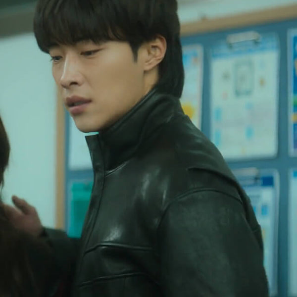 Woo Do Hwan Mr. Plankton Leather Jacket