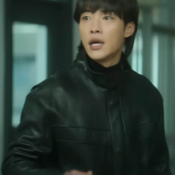 Woo Do Hwan Mr. Plankton Leather Jacket