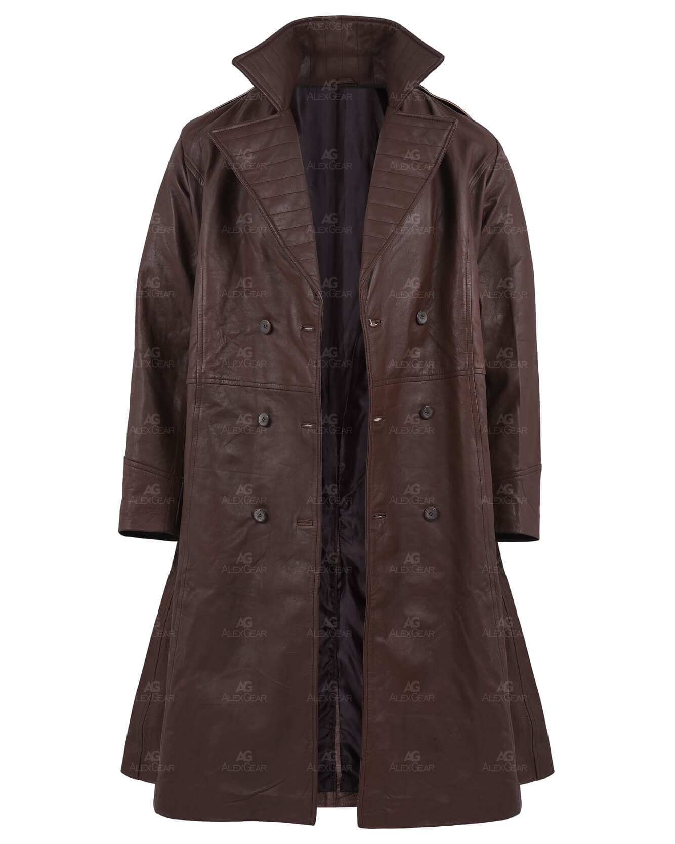 Gambit Brown Leather Coat